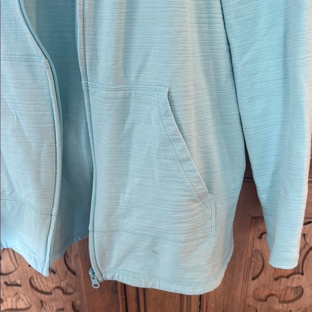 Light Blue Zip-Up Jacket - Picture 4 of 6